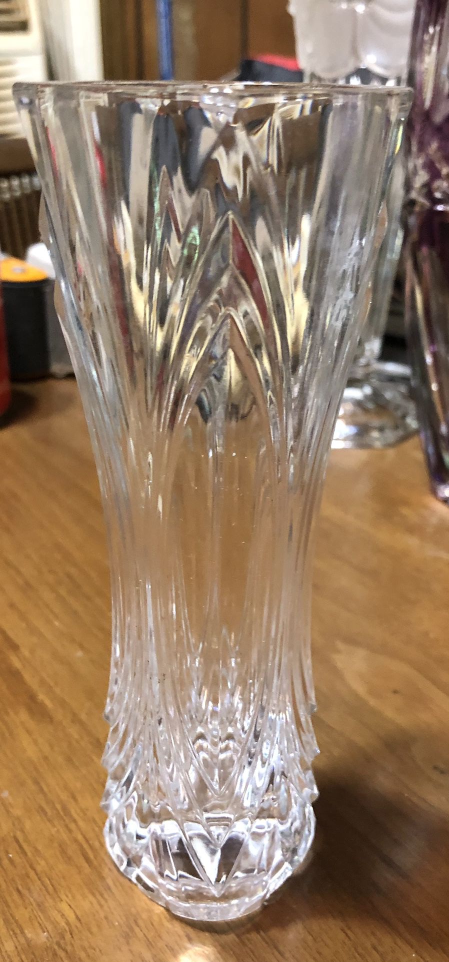 Vintage Lead Crystal Bud Vase