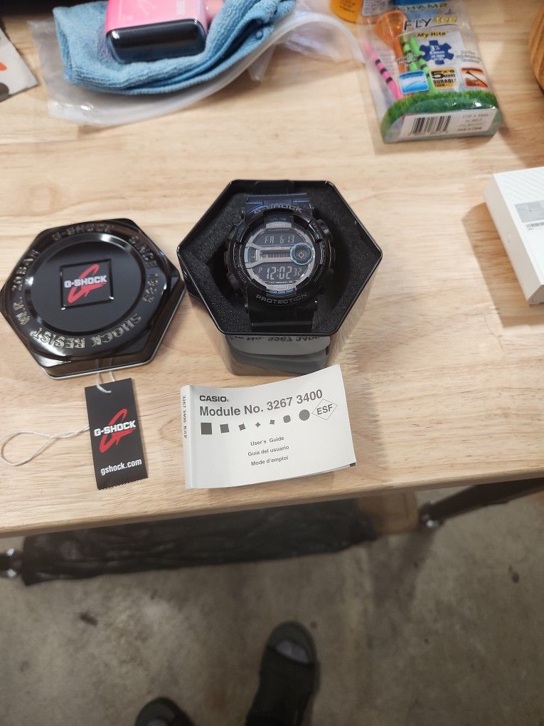 Vintage Casio Casio Fr 3400 CASIO G-Shock 3400 GD-110 Dual Time