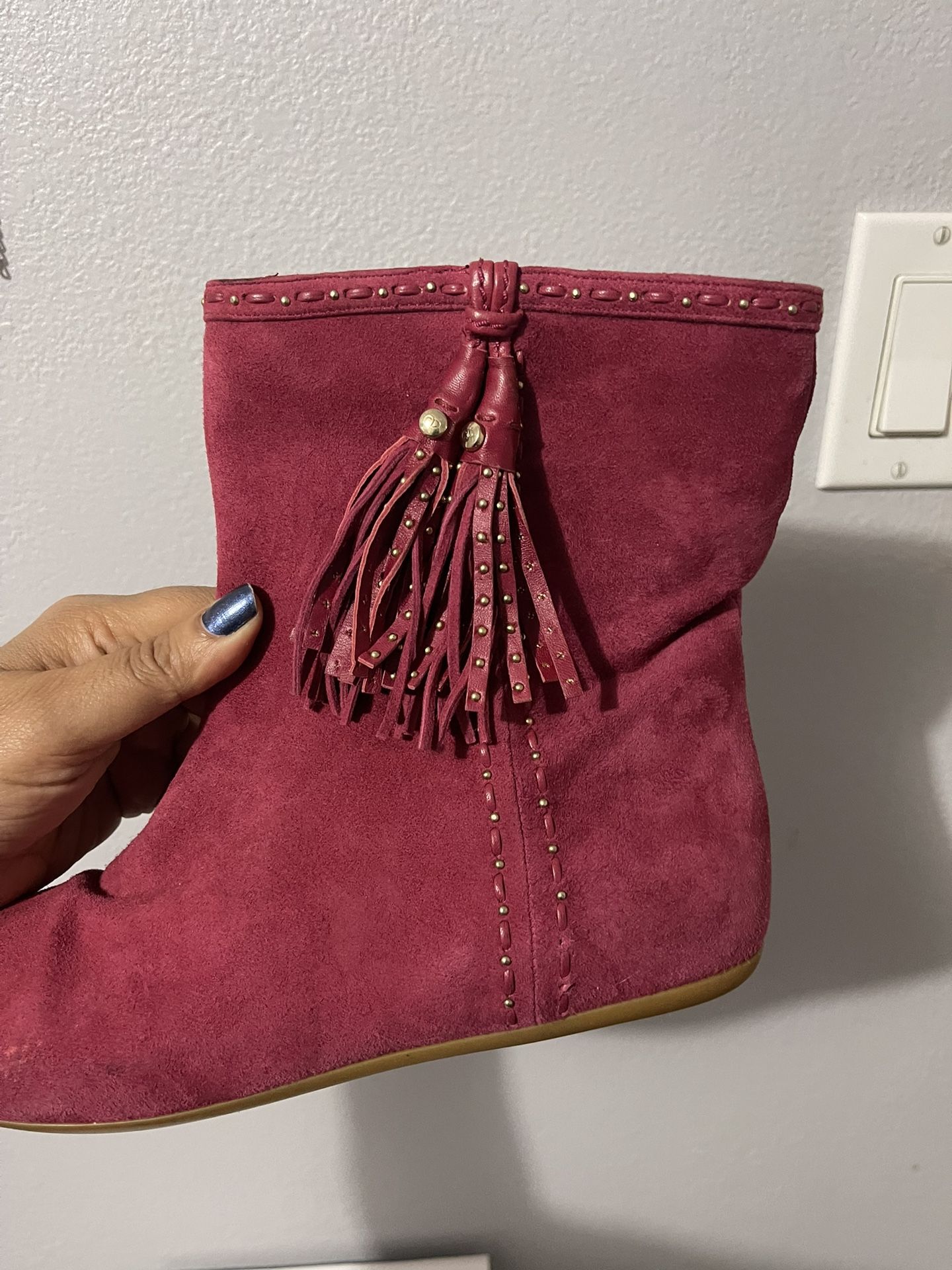 Christian Dior Dark Red Boots 