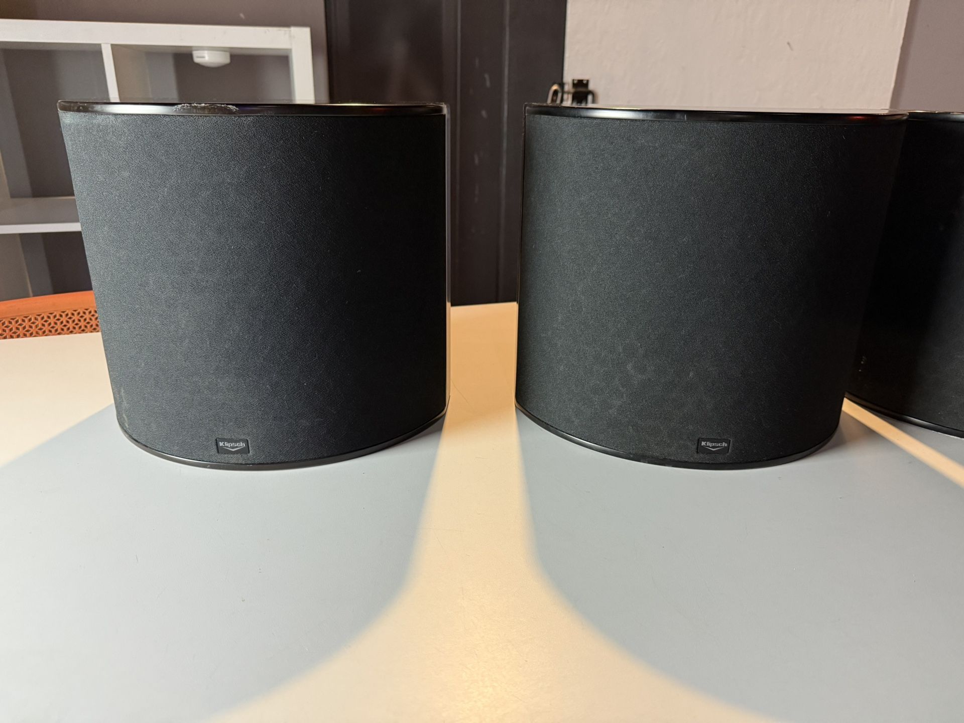 Klipsch WS-24 Surround Sound Speakers W Icon Series audio Furniture espresso color