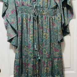 Maxi Dress Boho Paisley, Fleetwood Mac Sz m Woman’s 