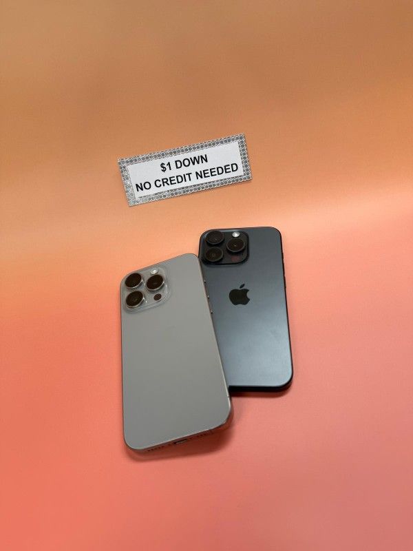 Apple IPhone 15 Pro 5G - Only $1 Today Pay The Rest Later!