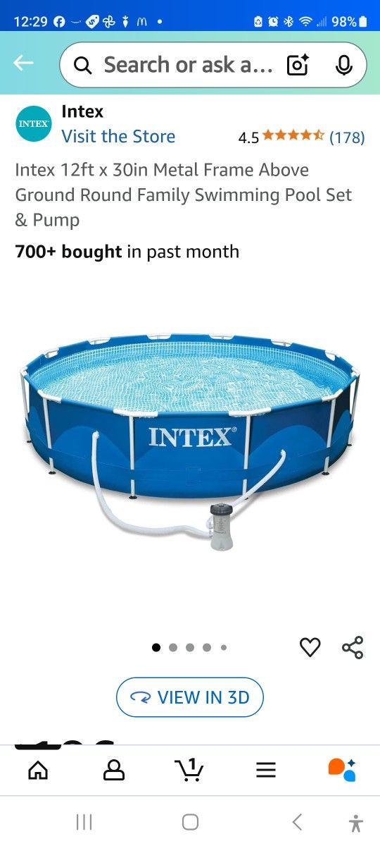 Intex Pool Well Loved Pump And Covers Too!