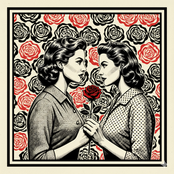 Litographic: " Couple "