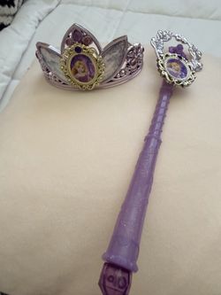 Disney princess crown and wand