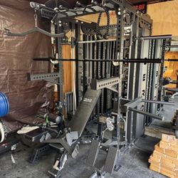 ‼️FREE DELIVERY/INSTALLATION ‼️Smith Machine 500 | Adjustable Bench | 245lb Cast Iron Olympic Weights | 7ft Olympic Bar | Fitness | Gym Equipment 