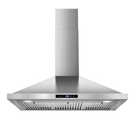 Tieasy Range Hood 36 inch Wall Mount Kitchen Hood 700 CFM with Ducted/Ductless Convertible Duct, Touch Control, Permanent Filters, Stainless Steel, 3 
