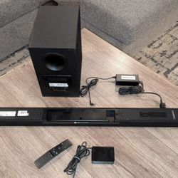 Samsung Soundbar HW-MM36 is a 2.1 channel soundbar wireless subwoofer 150W