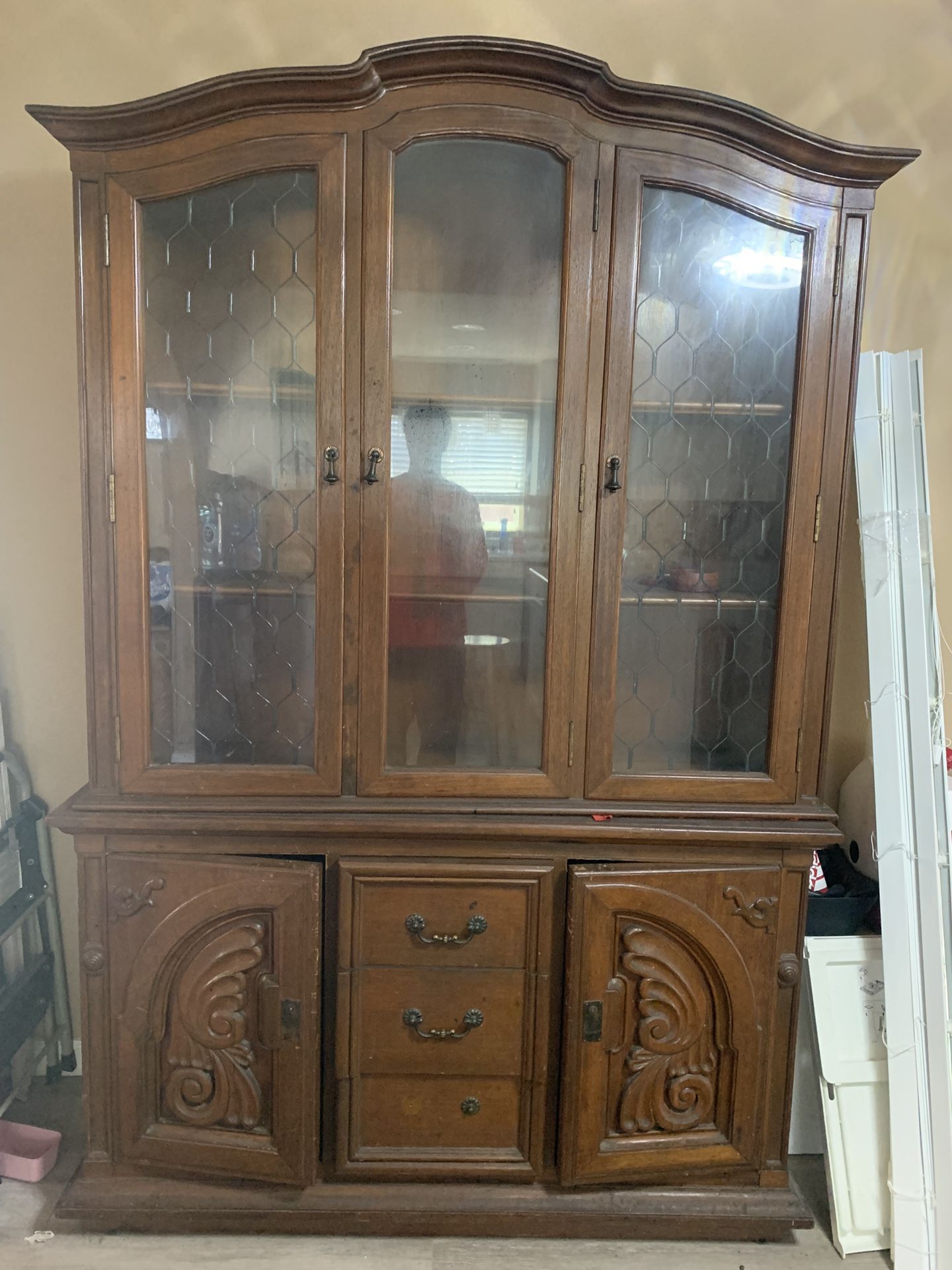 Vintage China Cabinet Large