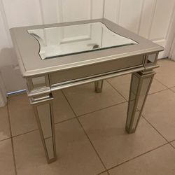 Silver Side End Table