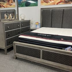 🎉🥳 2024 Liquidation New Year Blow Out Sale 🎉🥳 Queen Bed, Dresser, Mirror, Night Stand $999 🎉🥳