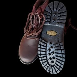 Steel  Work Leather Boots 