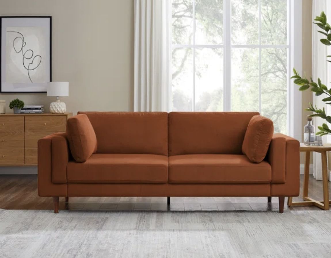Burnt orange Couch