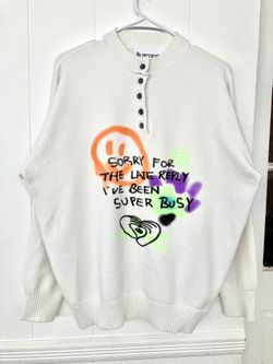 Oversized painterly Sweatshirt for women
