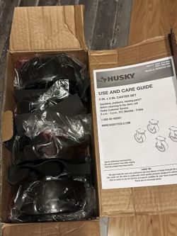 Husky 5 in. Caster Kit for Ready-to-Assemble Steel Garage Base Cabinets