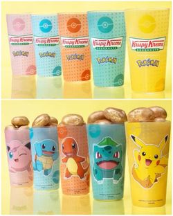 Krispy kreme pokémon cups