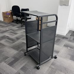 3 Shelve Rolling Computer Stand 