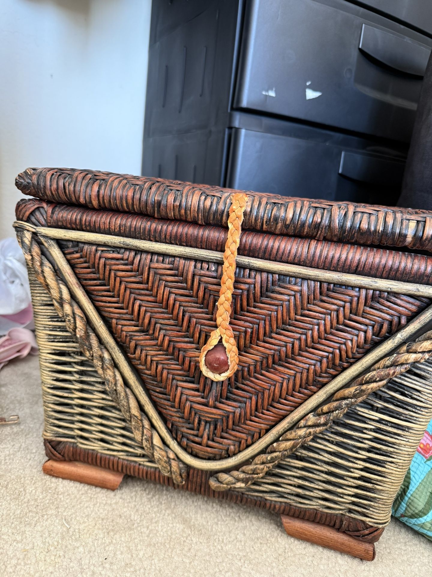 Vintage Rattan Basket