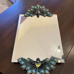 Peacock Display Mirror