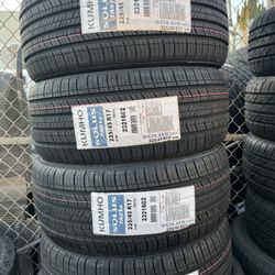 225/45/17 Kumho  #4 New Tires Mount & Balance // Set De 4 Llantas Nuevas Instaladas Y Balanceadas