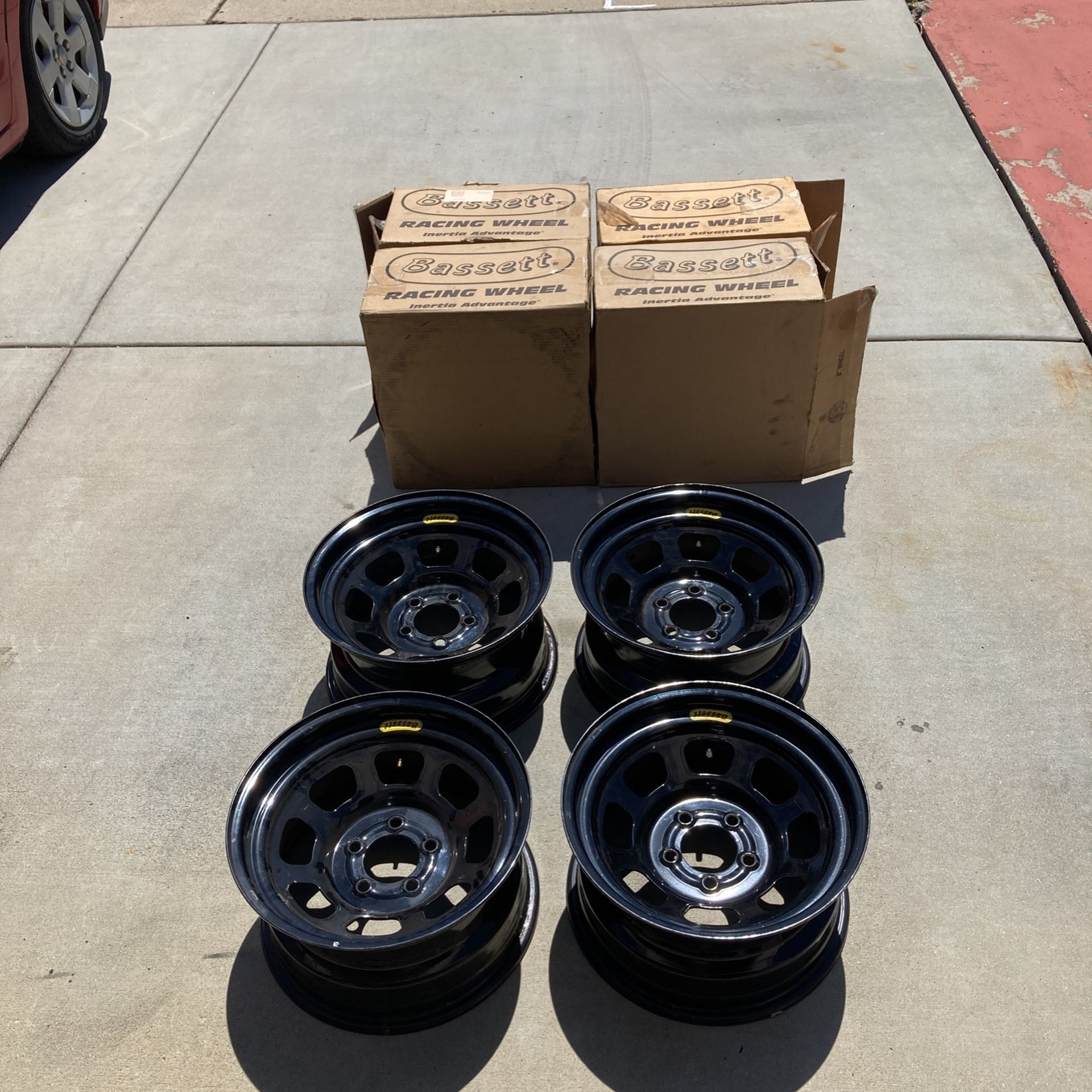 5x4.5 15x8 Bassett Racing Wheels