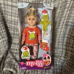 My Life As Grinch Blonde Doll 18” Sleepover 