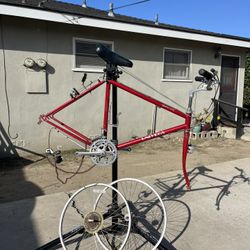 Univega Alpina Uno Steel Vintage MTB Frame + Wheels And Some Components