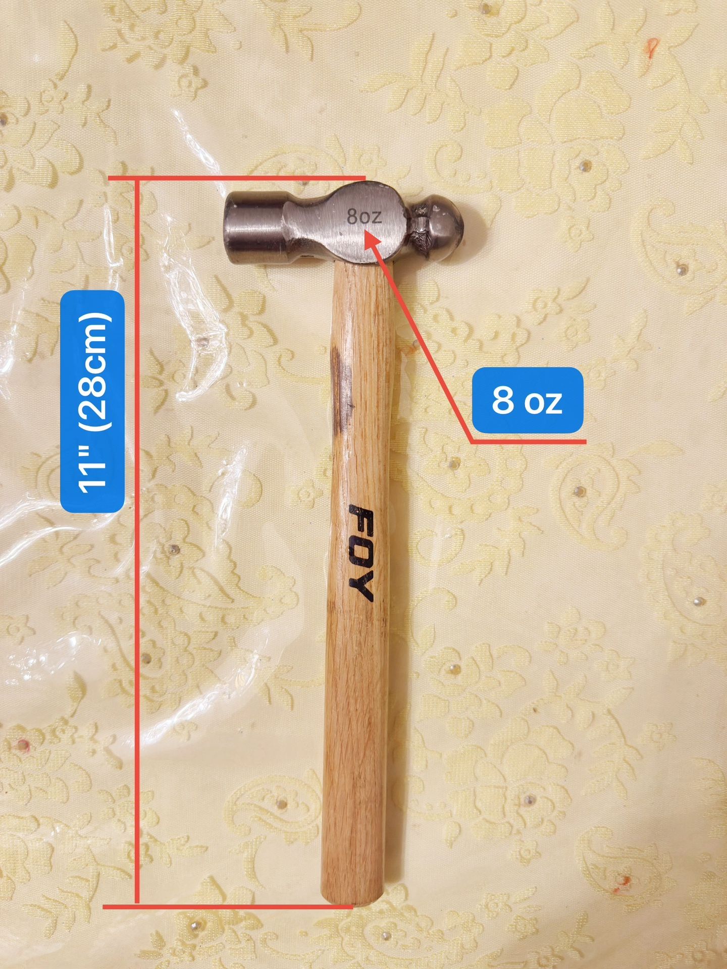 New 8 oz FOY brand round-head hammer