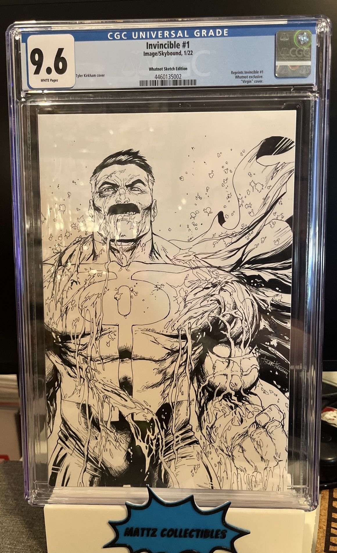 Invincible #1 - Slabbed Exclusive B&W Virgin Variant