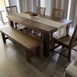 Table and Chair Set w/Bench
