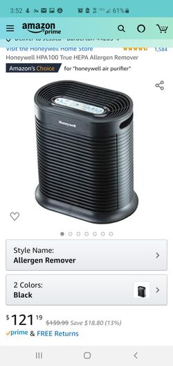 Honeywell HPA100 True HEPA Allergen Remover