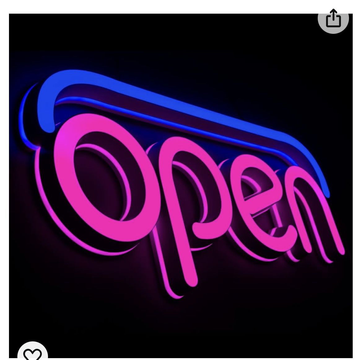 LED Open Signs for business, 19.7x9 Inch neon open sign, Static Display or Flashing Mode, Ideal for Restaurant, Bar, Salon and More, Remote Control, w