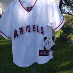 Majestic Angels Kids Jersey New  Size  M (5-6)