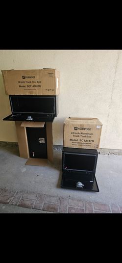 NEW TOOL BOXES FOR UNDER TRUCKS 24" 0 30" ALUMINUM,DIAMOND, INCLUDING KEYS,AVAILABLE FOR TRAILERS ELSE FOR ANY QUESTION TEXT ME PLEASE SE HABLA ESPAÑO