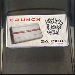 CRUNCH 2100 watts amplifier 1 channel bass amplifier