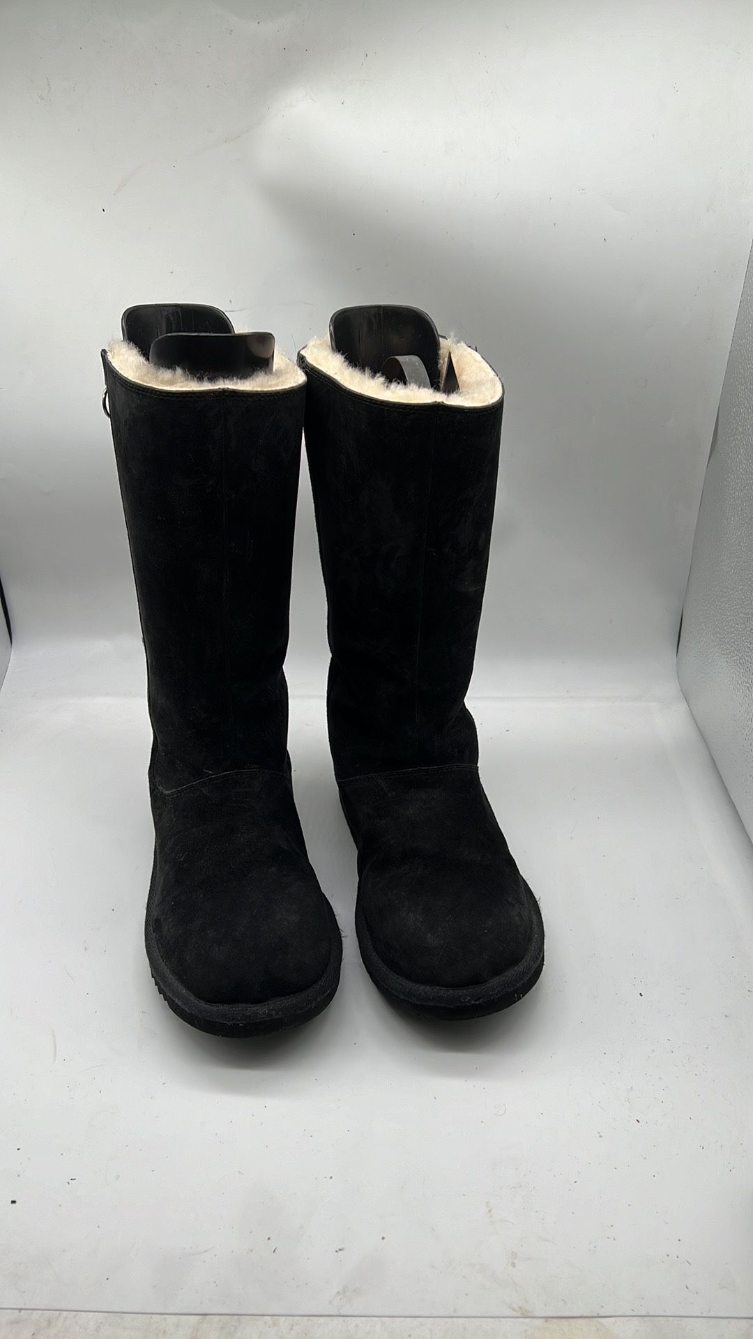 Ugg Boots 5655 Womens 6 Black Rainbow Zipper Sheepskin boots