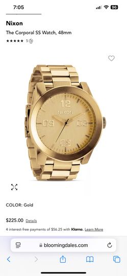 Nixon Men’s Gold Watch