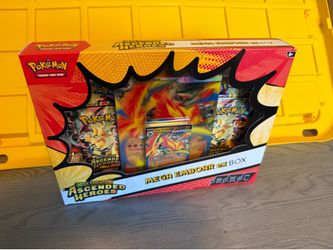 Pokemon Ascended Heroes Mega Emboar EX Box - Sealed New