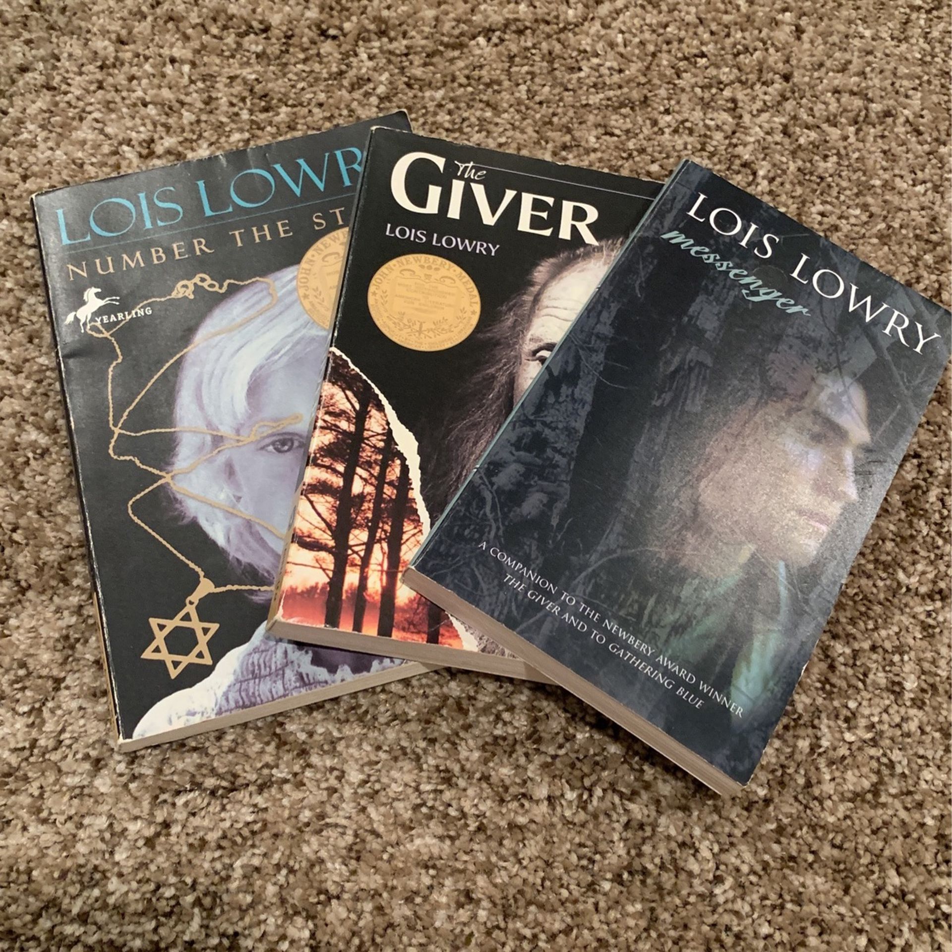 3 Lois Lowry Books