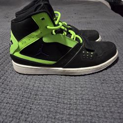 Jordan 1 Flight Strap Black Flash Lime