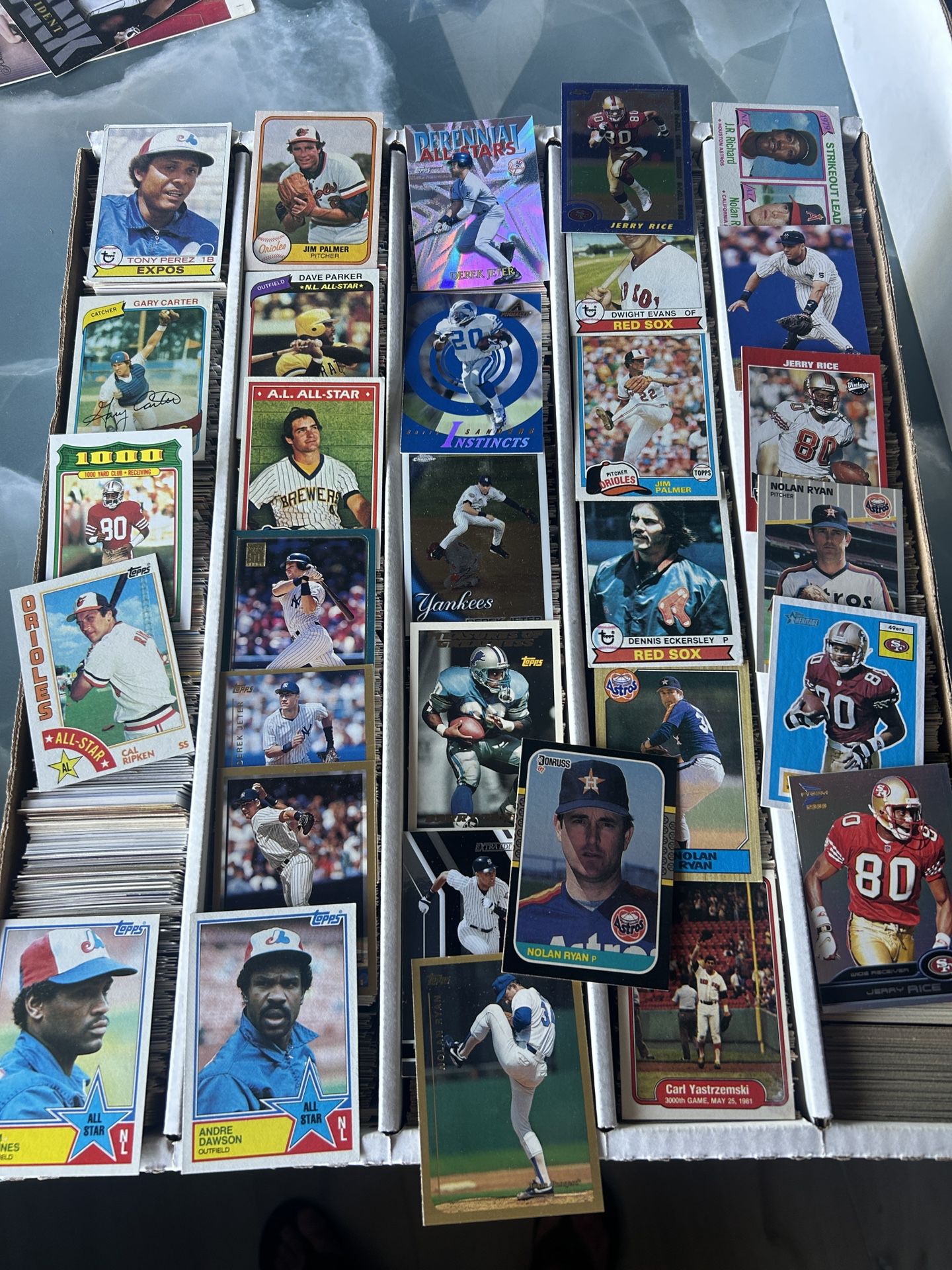 Baseball Cards Huge Box Of 6000+ Cards SEE PICS 