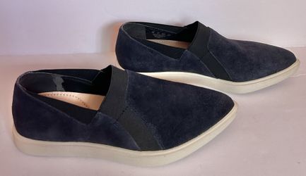 Anthropologie Naya Yvonne Blue Suede Pointy Slip-On Sneakers