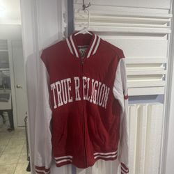 True Religion Varsity Zip-Up Jacket (Size S)