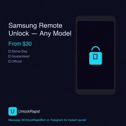 Unlock Any Samsung — Fast Remote Service