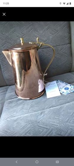 A World Traveler Collection Authentic Solid Copper tea kettle