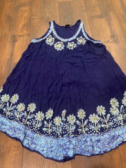 Women’s blue tank dress one size by SR fashion #13