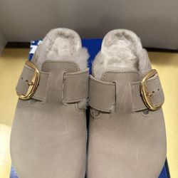 Birkenstock Boston Big Buckle Shearling