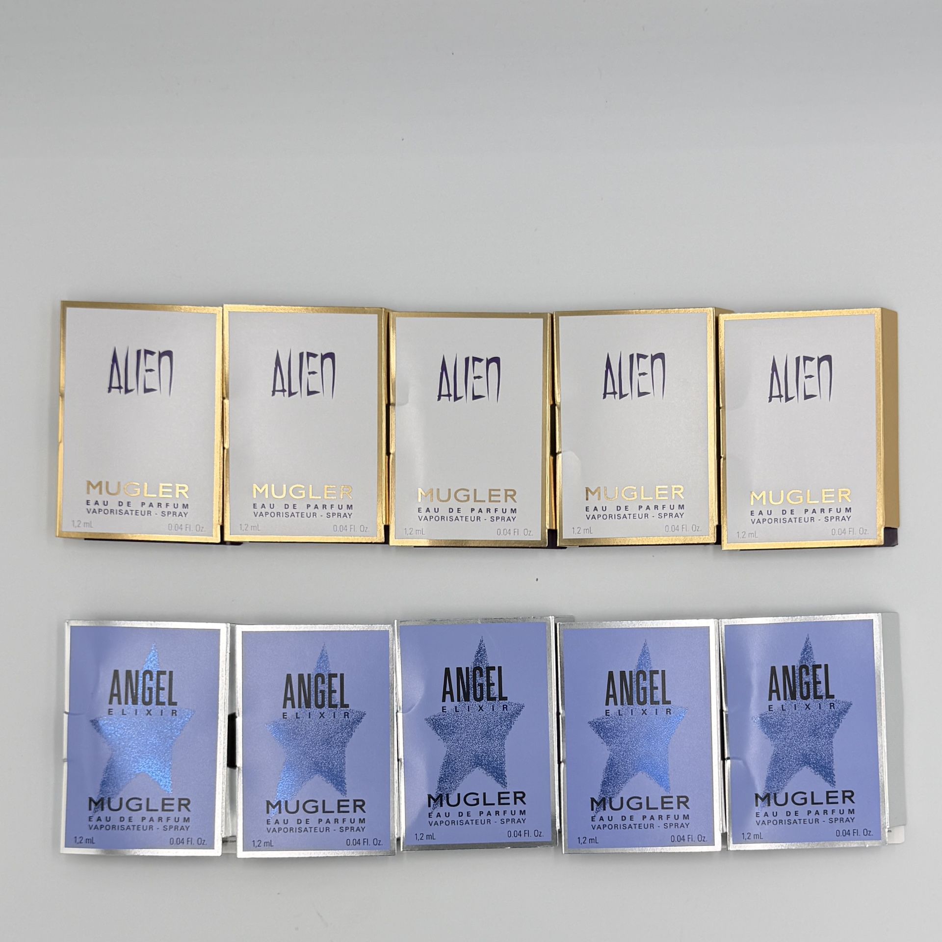 MUGLER ALIEN➕ANGEL ELIXIR EAU DE PARFUM SPRAY SAMPLE 10PCS 1.2ML NEW