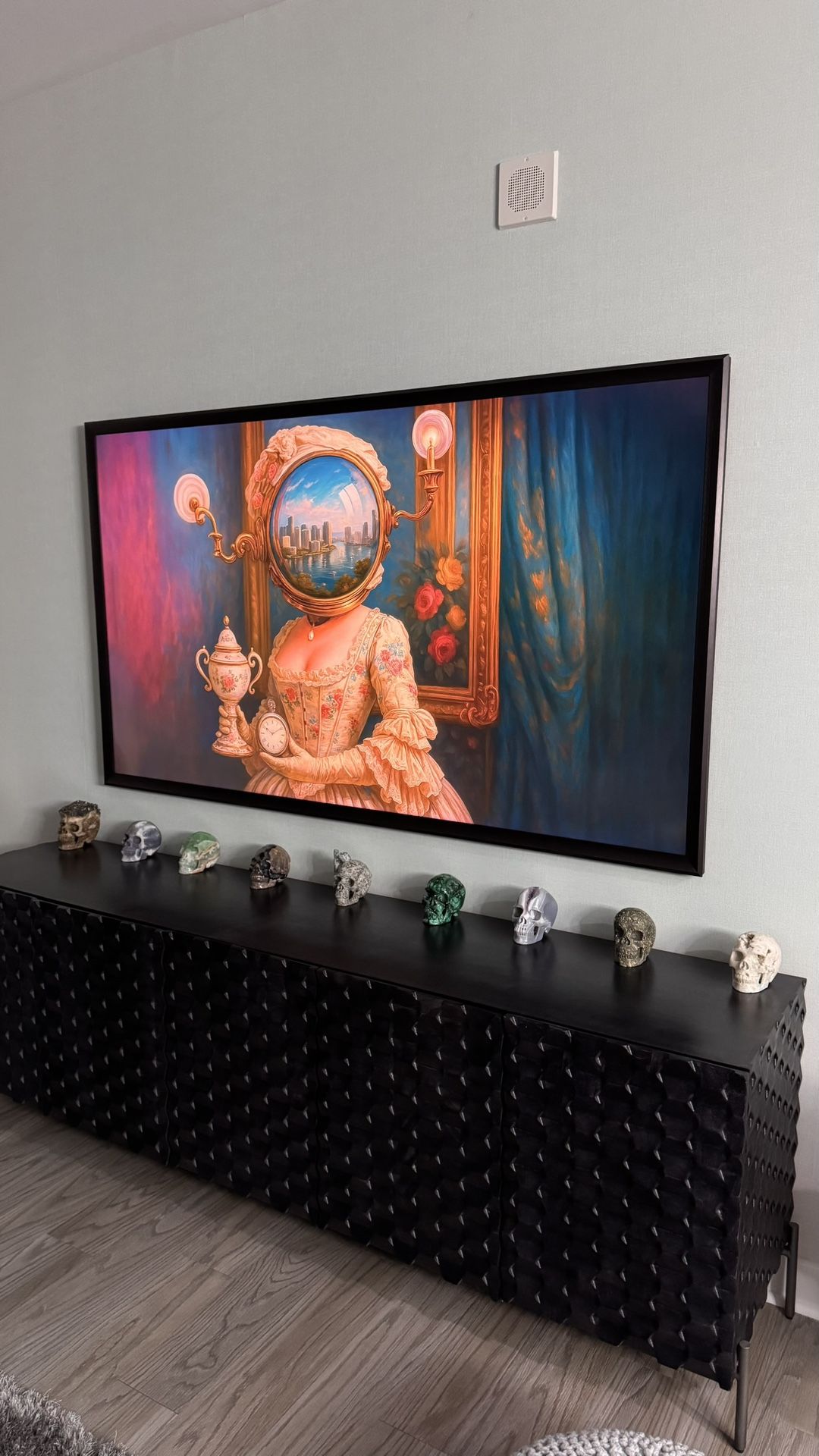 Samsung the frame 75“ + custom black frame