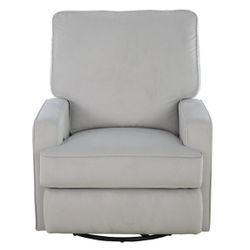 Baby Relax Addison Swivel Gliding Recliner - Performance Gray Fabric